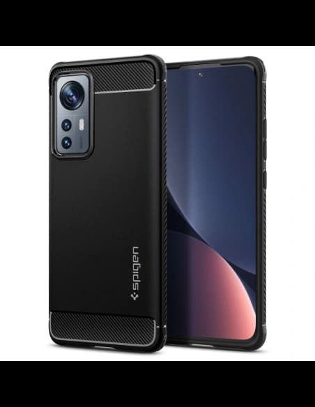Etui Spigen Rugged Armor Xiaomi 12/12X Matt Fekete