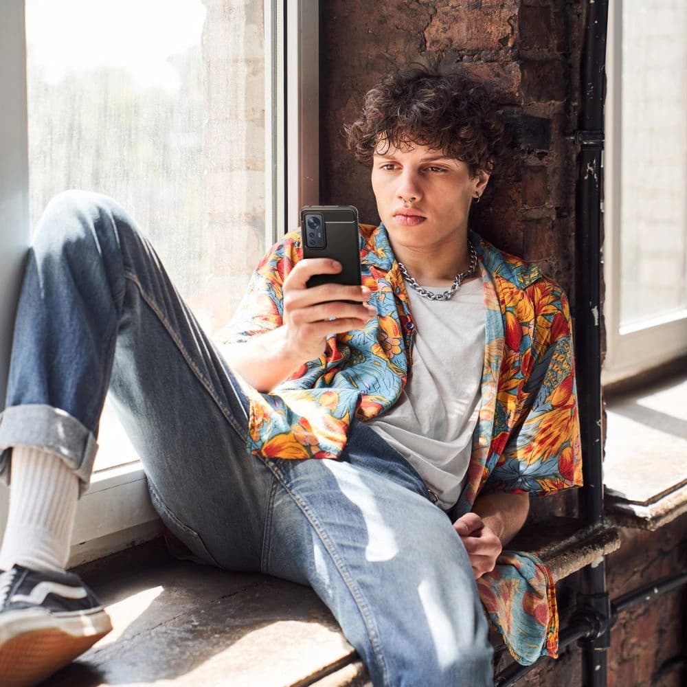 Etui Spigen Rugged Armor Xiaomi 12/12X Negru Mat - 10