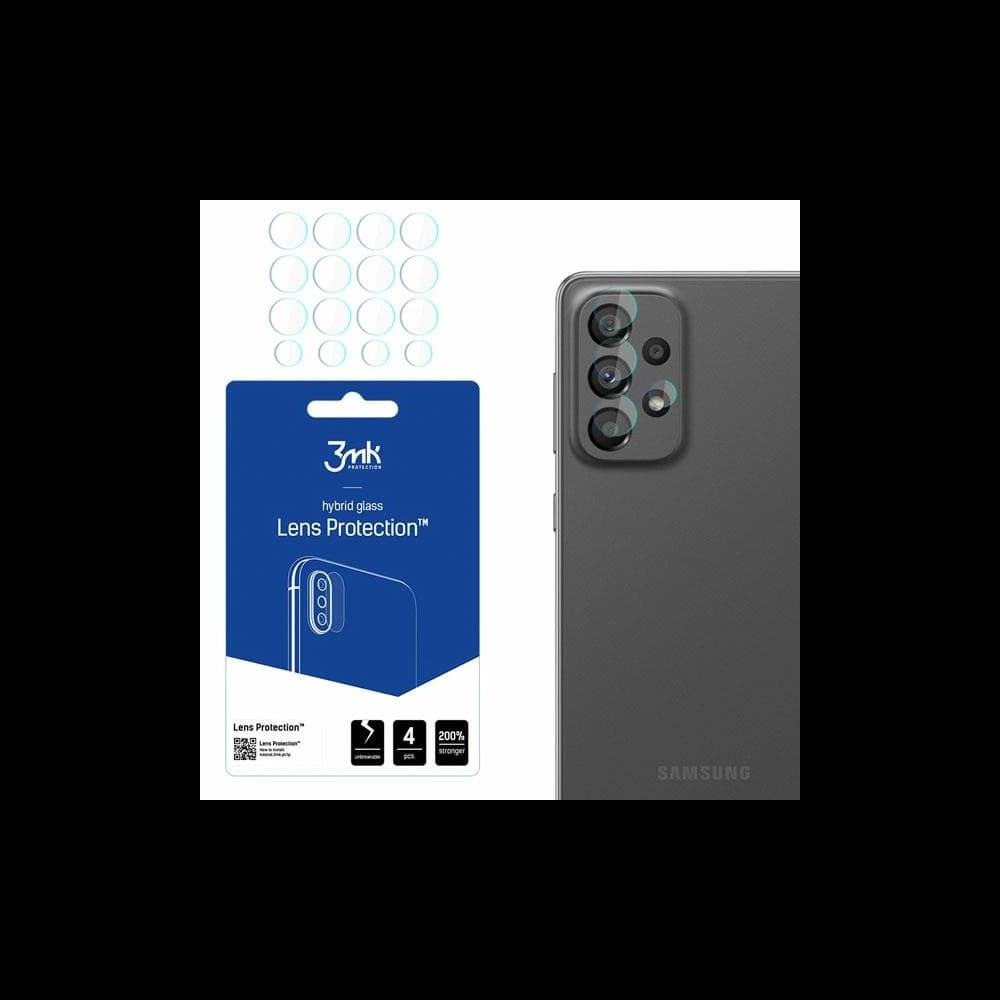 Hibrid üveg a fényképezőgép objektívhez 3MK Lens Protection Samsung Galaxy A73 5G [4 PACK] - 1