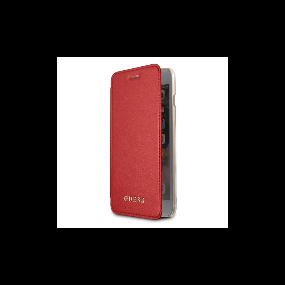 Etui Guess GUFLBKP7LIGLTRE Apple iPhone 8/7 Plus roșu carte Iridescent - 2