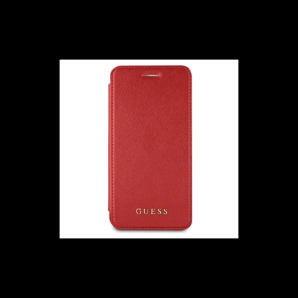 Etui Guess GUFLBKP7LIGLTRE Apple iPhone 8/7 Plus roșu carte Iridescent - 3