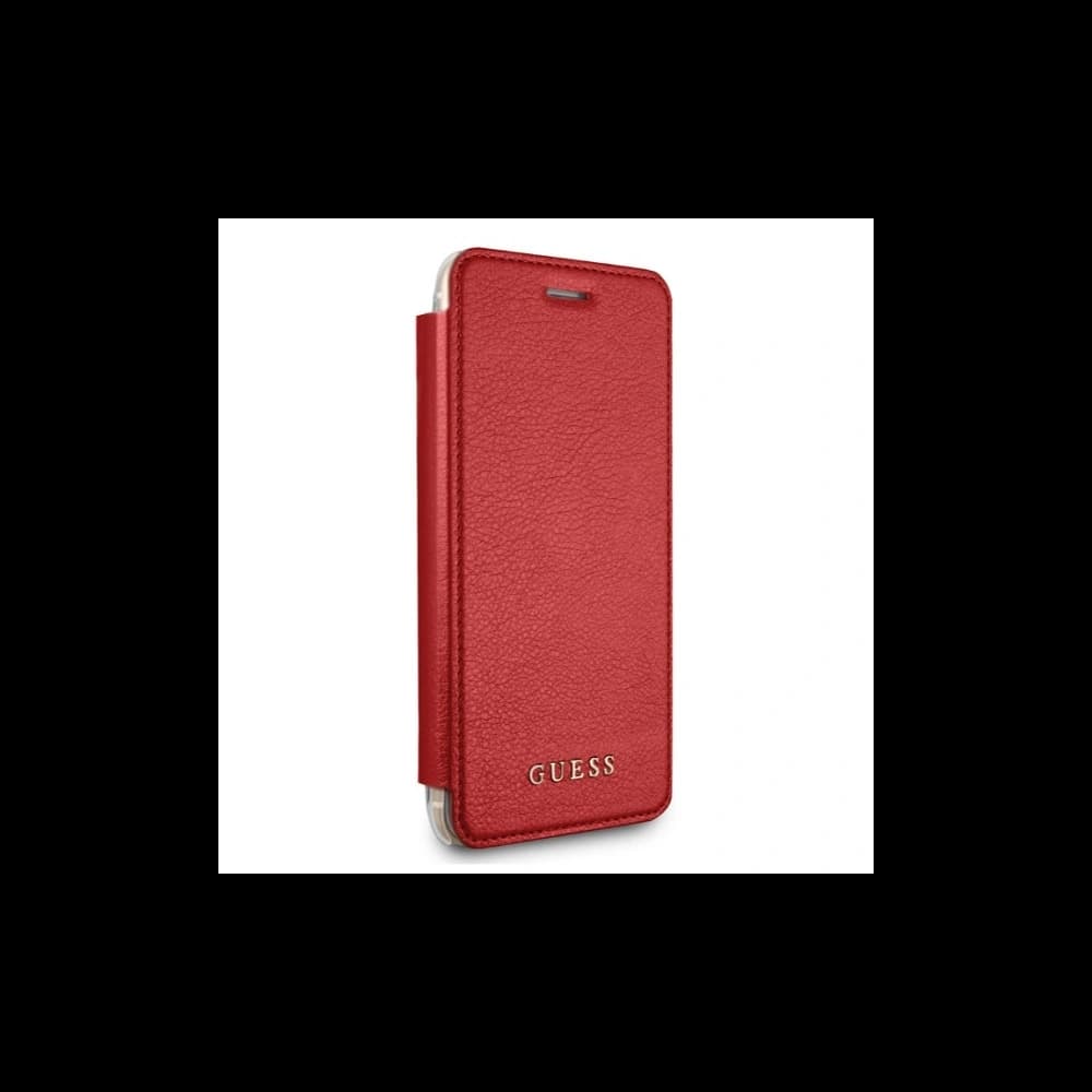 Etui Guess GUFLBKP7LIGLTRE Apple iPhone 8/7 Plus roșu carte Iridescent - 4