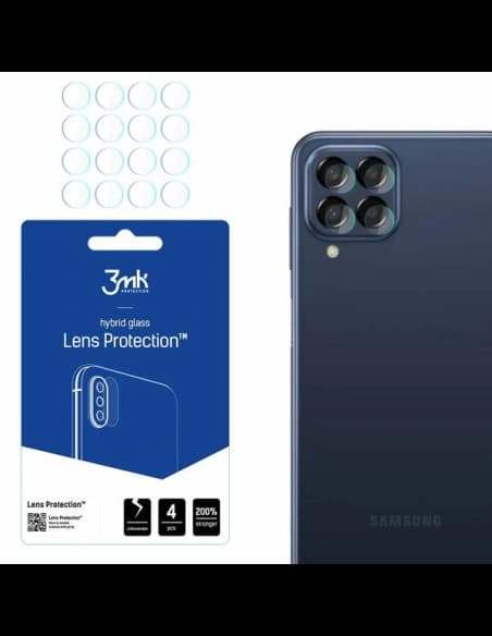 Hybridní sklo na objektiv fotoaparátu 3MK Lens Protection Samsung Galaxy M33 [4 PACK]