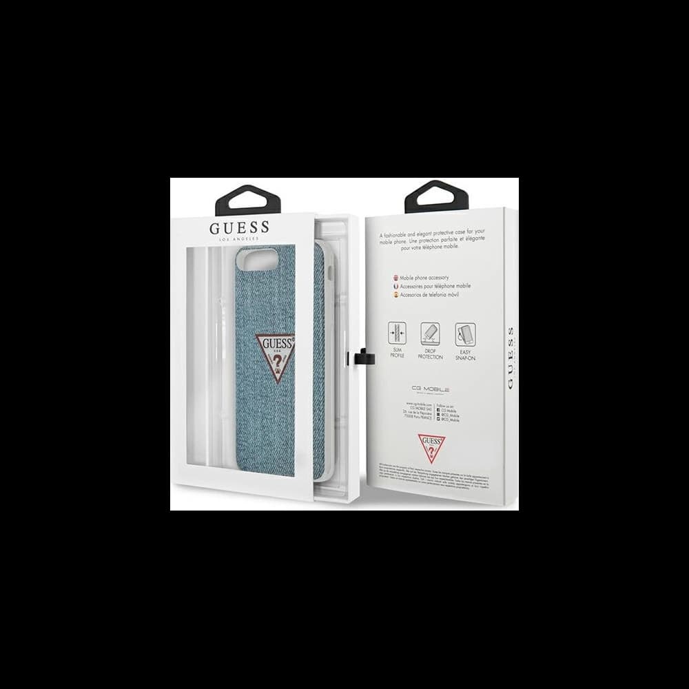 Guess GUHCI8LPCUJULLB Apple iPhone 8/7 Plus light blue hardcase Jeans Collection - 8