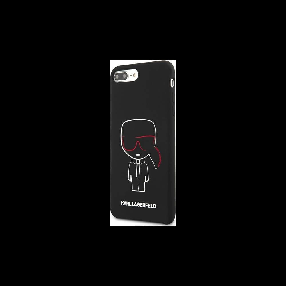 Etui Karl Lagerfeld KLHCI8LSLKCBK Apple iPhone 8/7 Plus hardcase negru/black Silicone Karl Iconic - 2