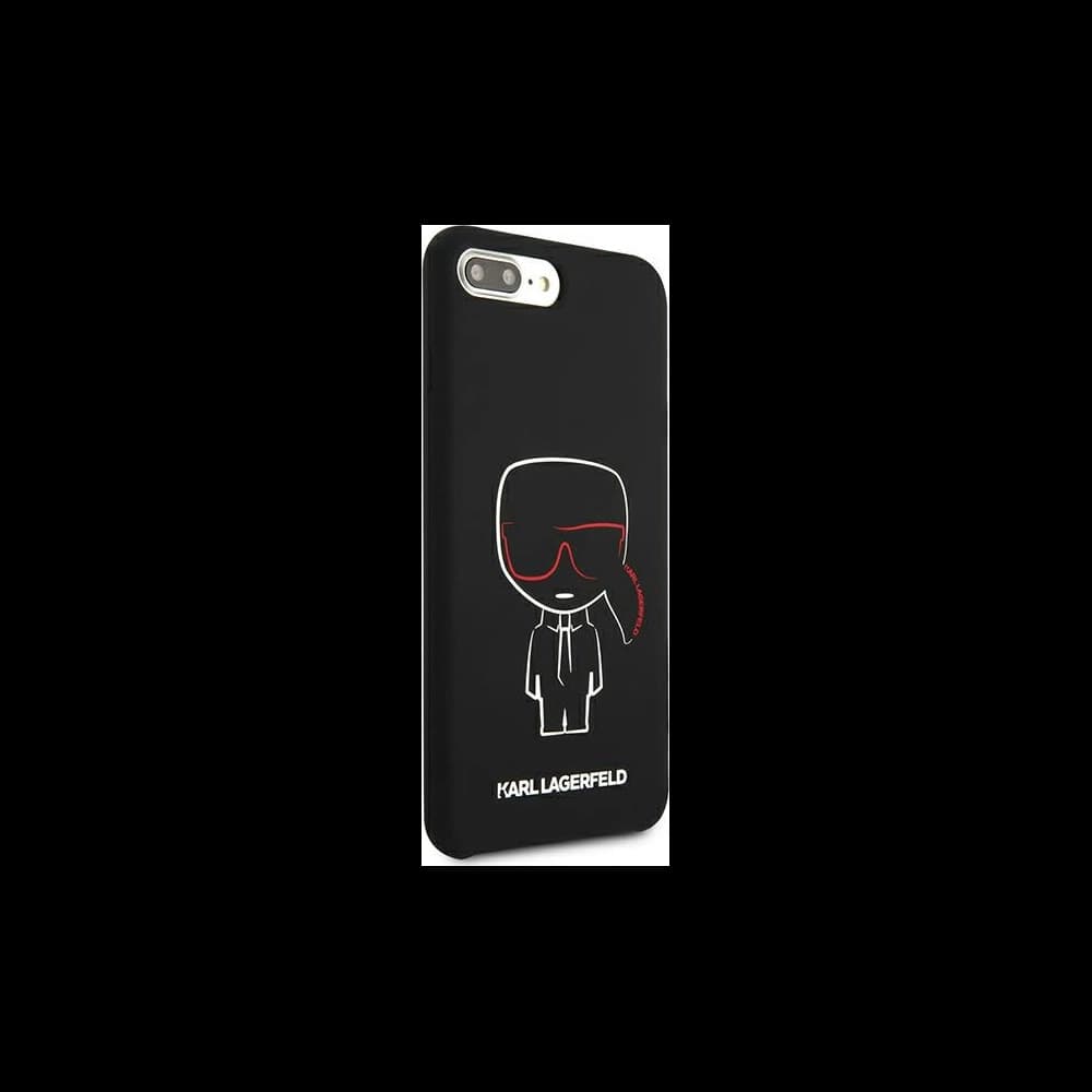 Etui Karl Lagerfeld KLHCI8LSLKCBK Apple iPhone 8/7 Plus hardcase negru/black Silicone Karl Iconic - 4
