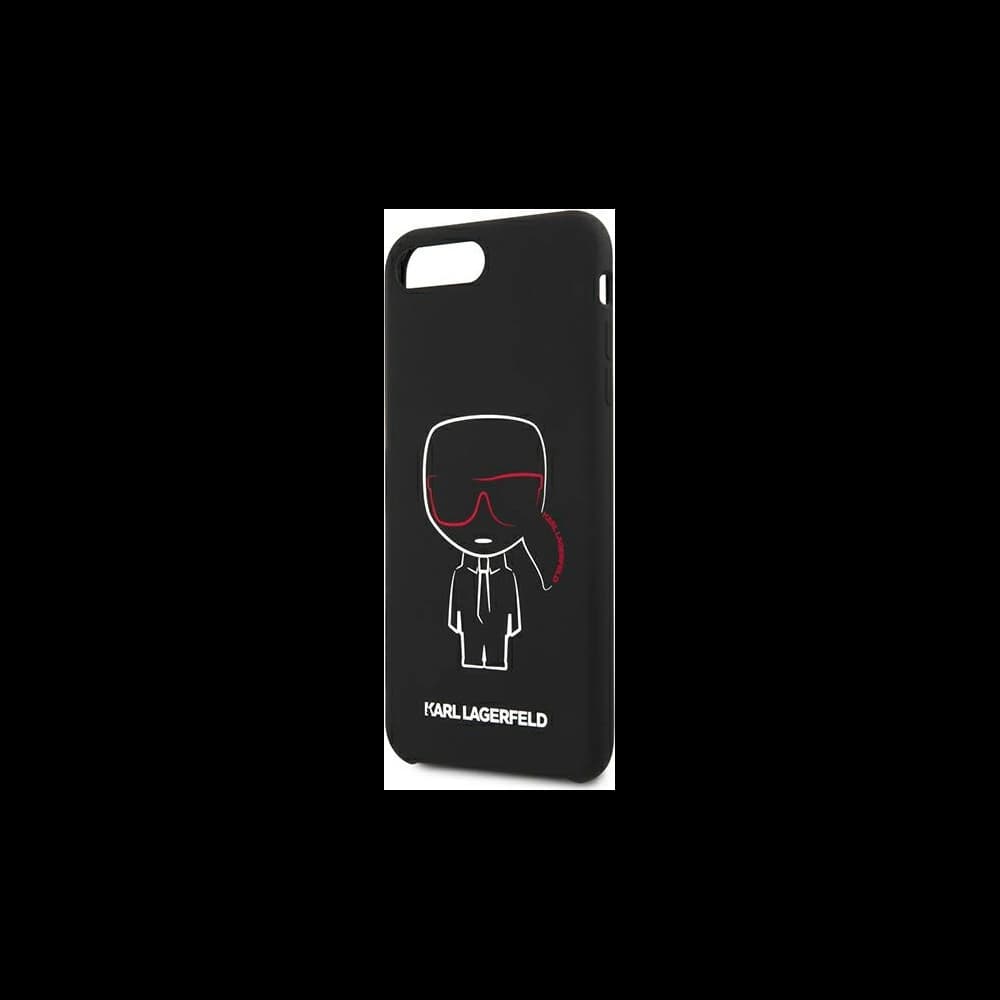 Etui Karl Lagerfeld KLHCI8LSLKCBK Apple iPhone 8/7 Plus hardcase negru/black Silicone Karl Iconic - 6