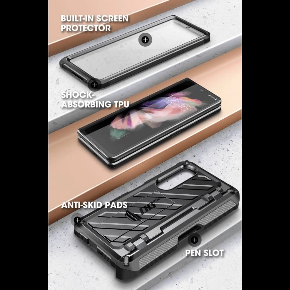 Etui Supcase Unicorn Beetle Pro Samsung Galaxy Fold Z 3 Negru - 4