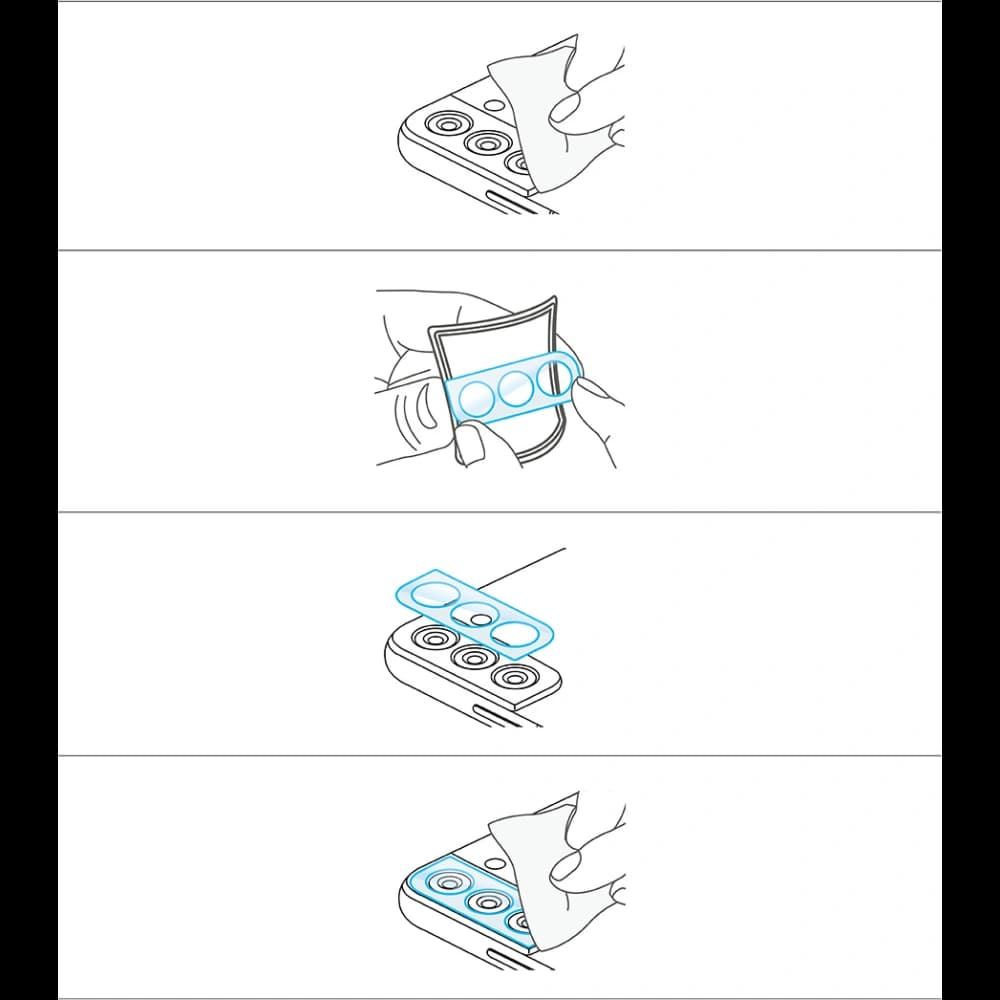 Sticlă securizată pentru aparat Ringke Camera Protector Glass Samsung Galaxy A73 5G/A53 5G/A33 5G [2 PACK] - 11