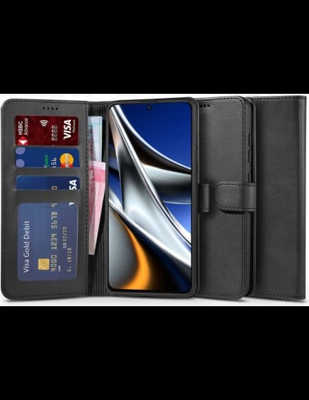 Etui Tech-Protect Wallet POCO X4 Pro 5G Černé