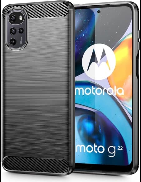 Tech-Protect TPUCarbon Motorola Moto G22 Black