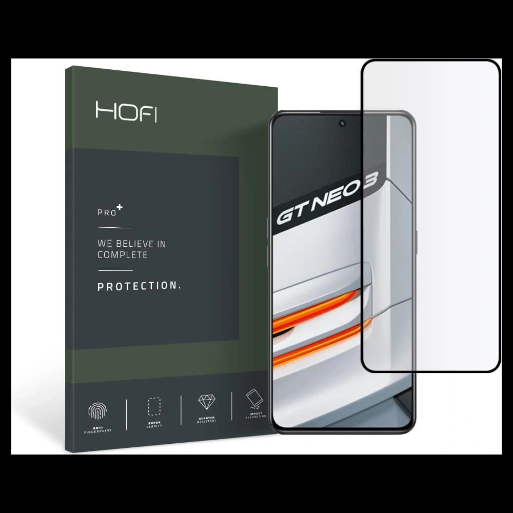 Gehärtetes Glas Hofi Glass Pro+ Realme GT Neo 3 Schwarz - 1
