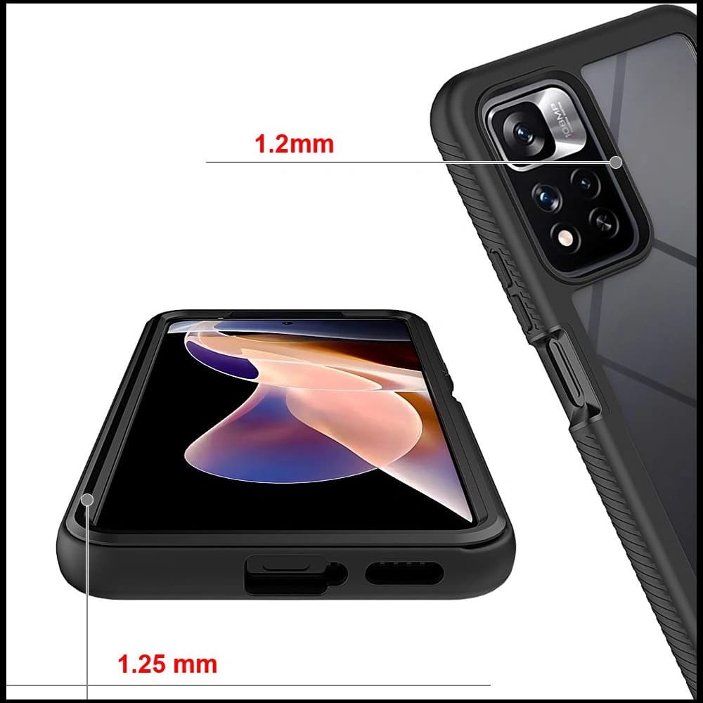 Case Tech-Protect Defense360 Redmi Note 11 Pro+ Plus 5G Schwarz - 4