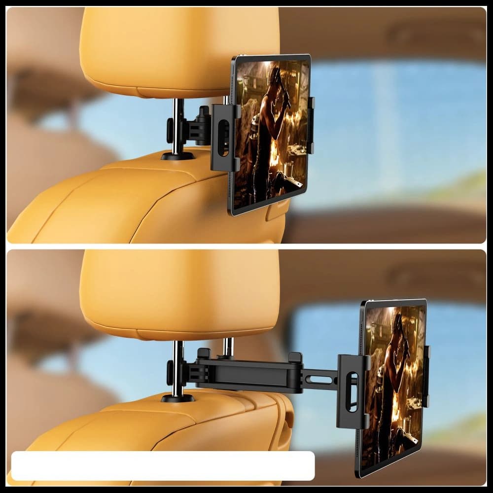 Uchwyt na zagłówek Tech-Protect Stretchable Headrest Car Mount Černý - 7