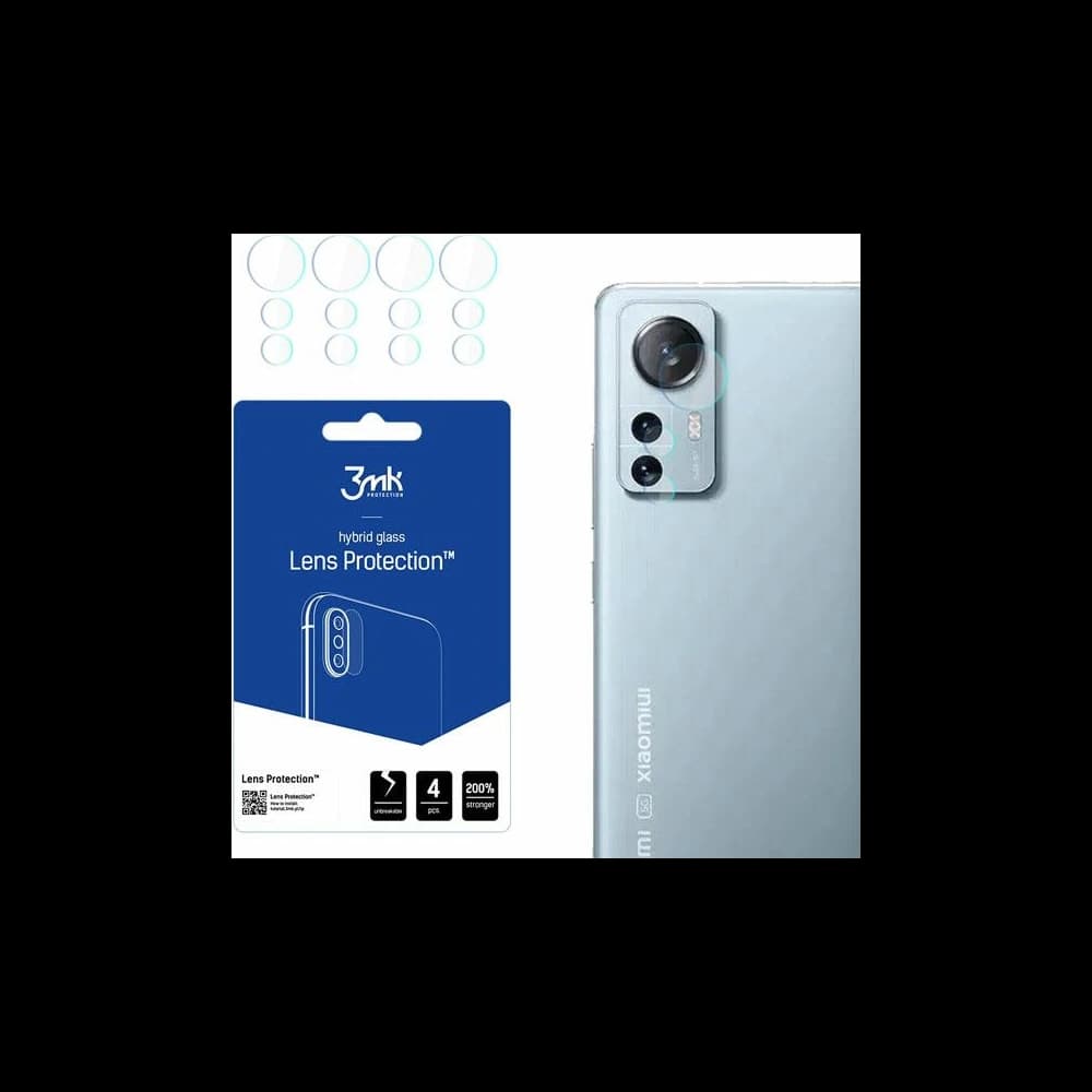 Hibrid üveg a fényképezőgép objektívhez 3MK Lencsevédő Xiaomi 12 Lite [4 PACK] - 1