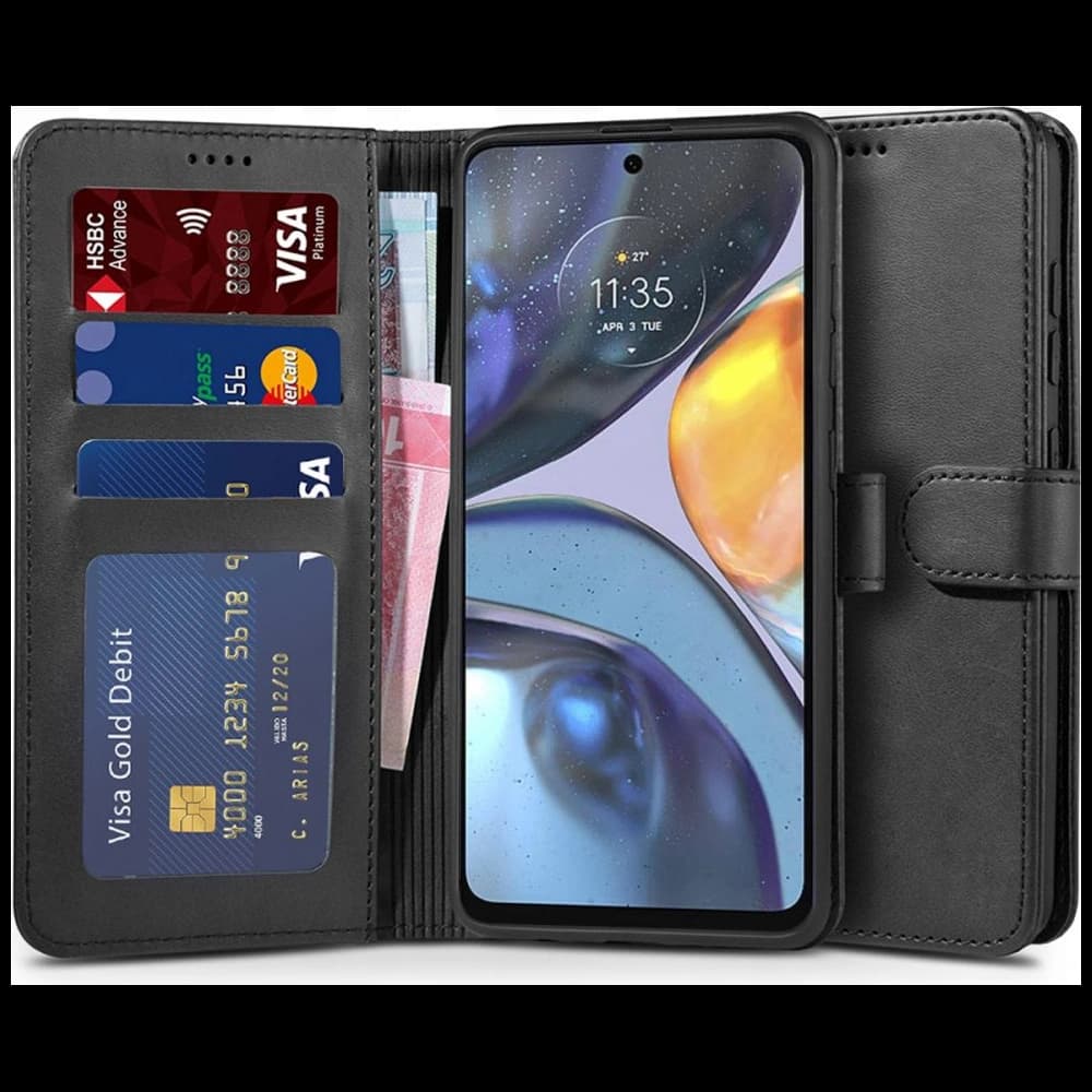 Tech-Protect Wallet Motorola Moto G22 Black - 1