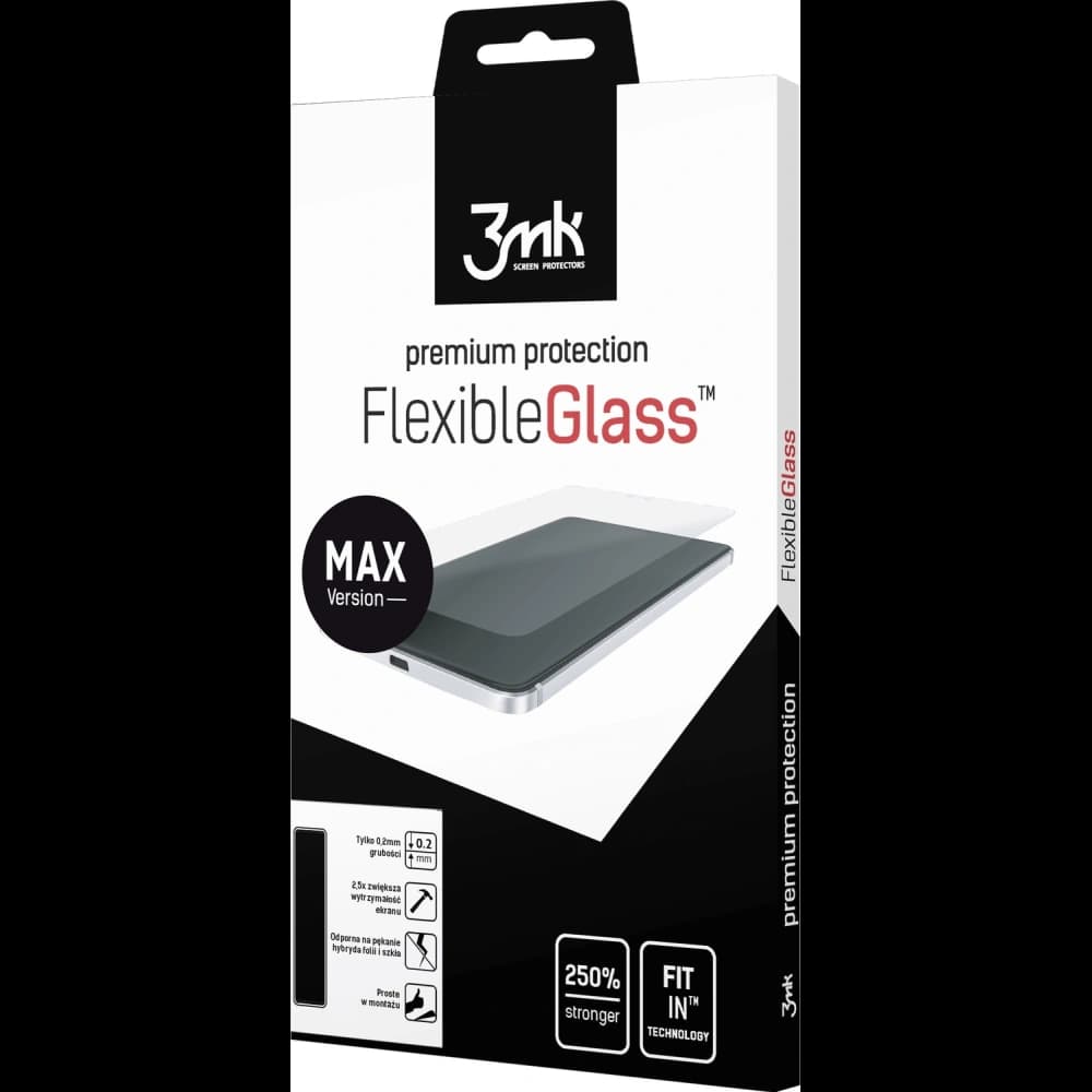 Hibrid üveg 3MK FlexibleGlass Max Redmi Note 11 Pro 5G/Pro+ 5G fekete - 1
