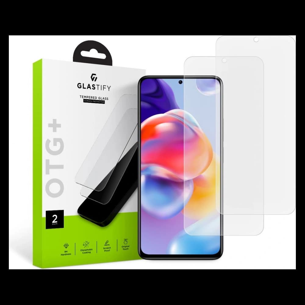 Edzett üveg Glastify OTG+ Redmi Note 11 Pro+ Plus 5G Átlátszó [2 PACK] - 1