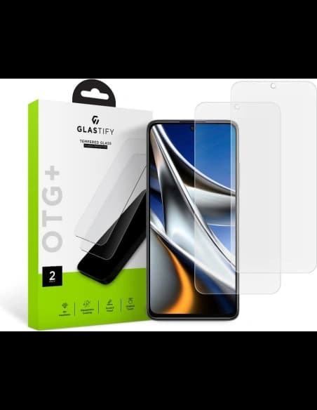 Tvrzené sklo Glastify OTG+ POCO X4 Pro 5G Clear [2 PACK]