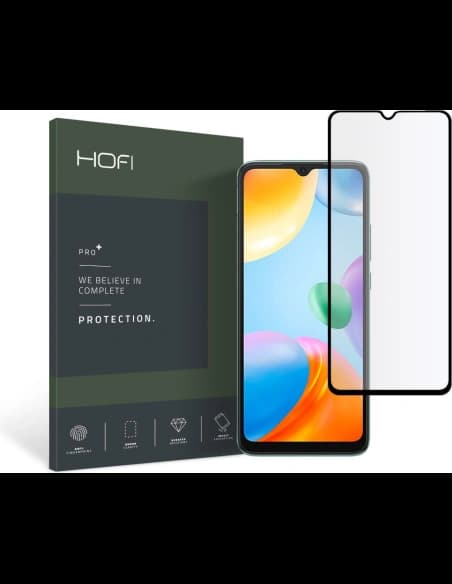 Edzett üveg Hofi Glass Pro+ Redmi 10c Fekete