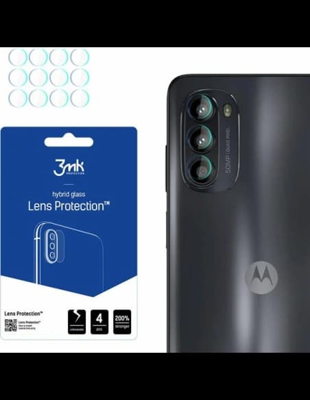 Hybridní sklo na objektiv fotoaparátu 3MK Lens Protection Motorola Moto G52 [4 PACK]