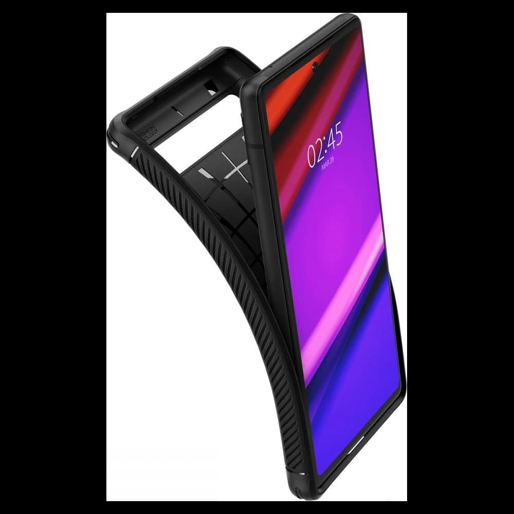 Case Spigen Rugged Armor Google Pixel 6a Matt Schwarz - 5