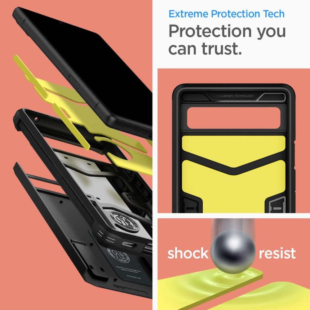 Case Spigen Tough Armor Google Pixel 6a Schwarz - 9