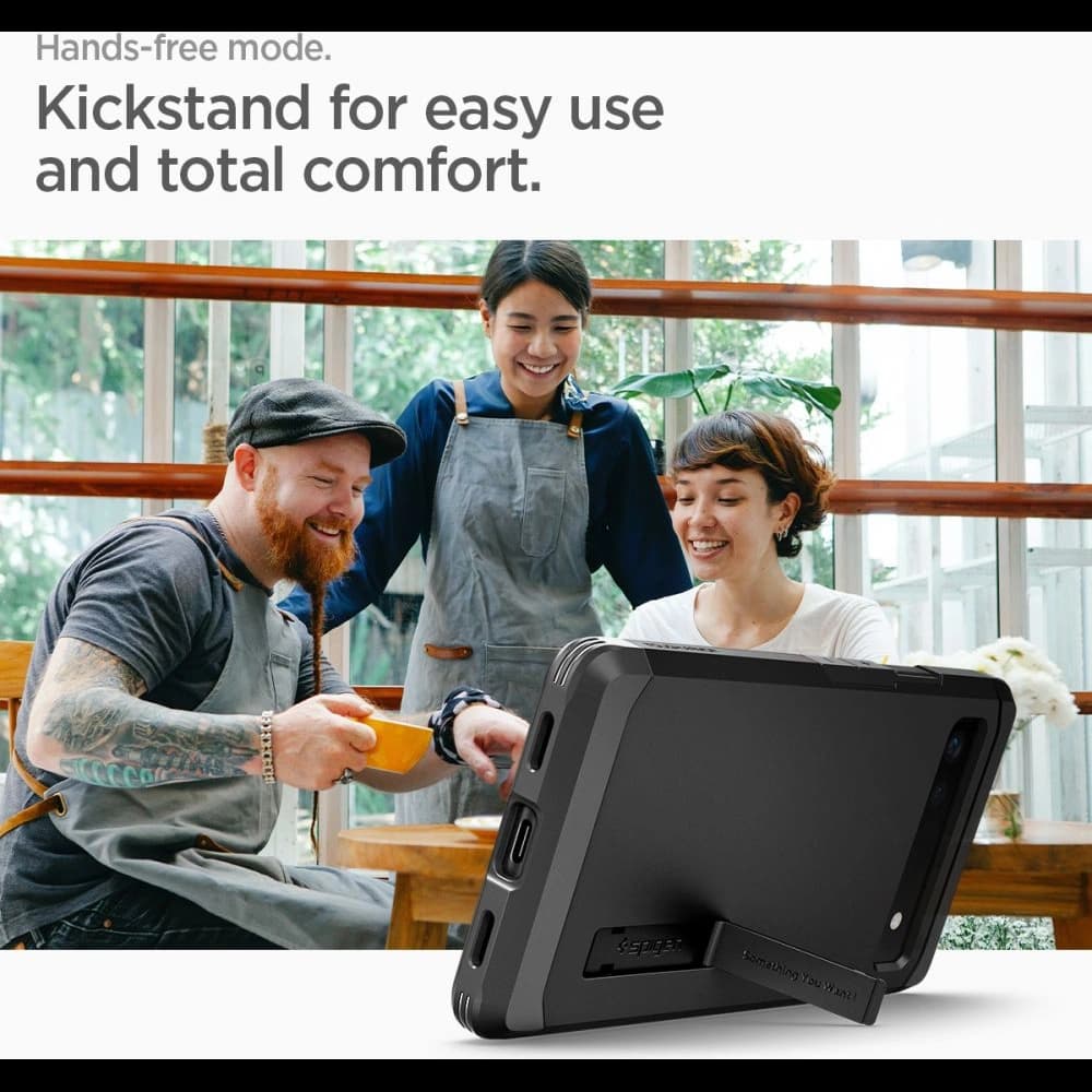 Case Spigen Tough Armor Google Pixel 6a Schwarz - 11