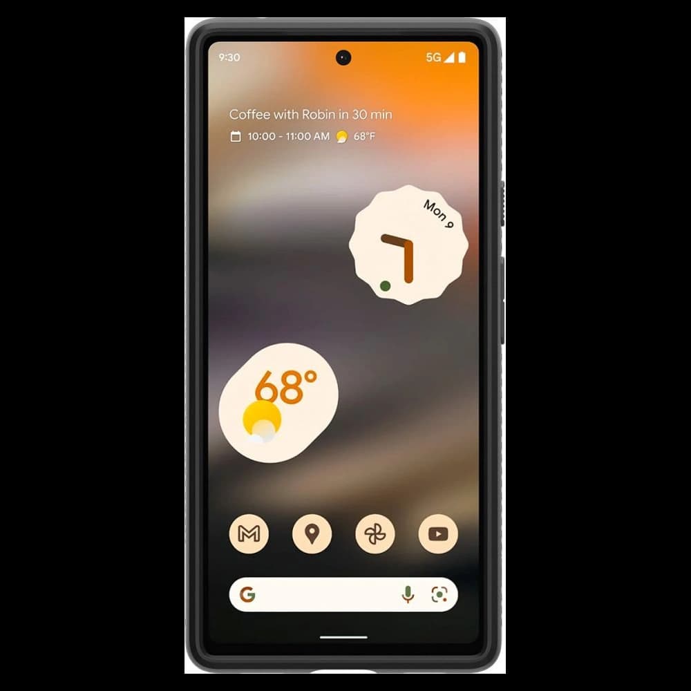 Case Spigen Liquid Air Google Pixel 6a Matt Schwarz - 3