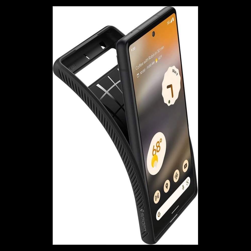 Case Spigen Liquid Air Google Pixel 6a Matt Schwarz - 6