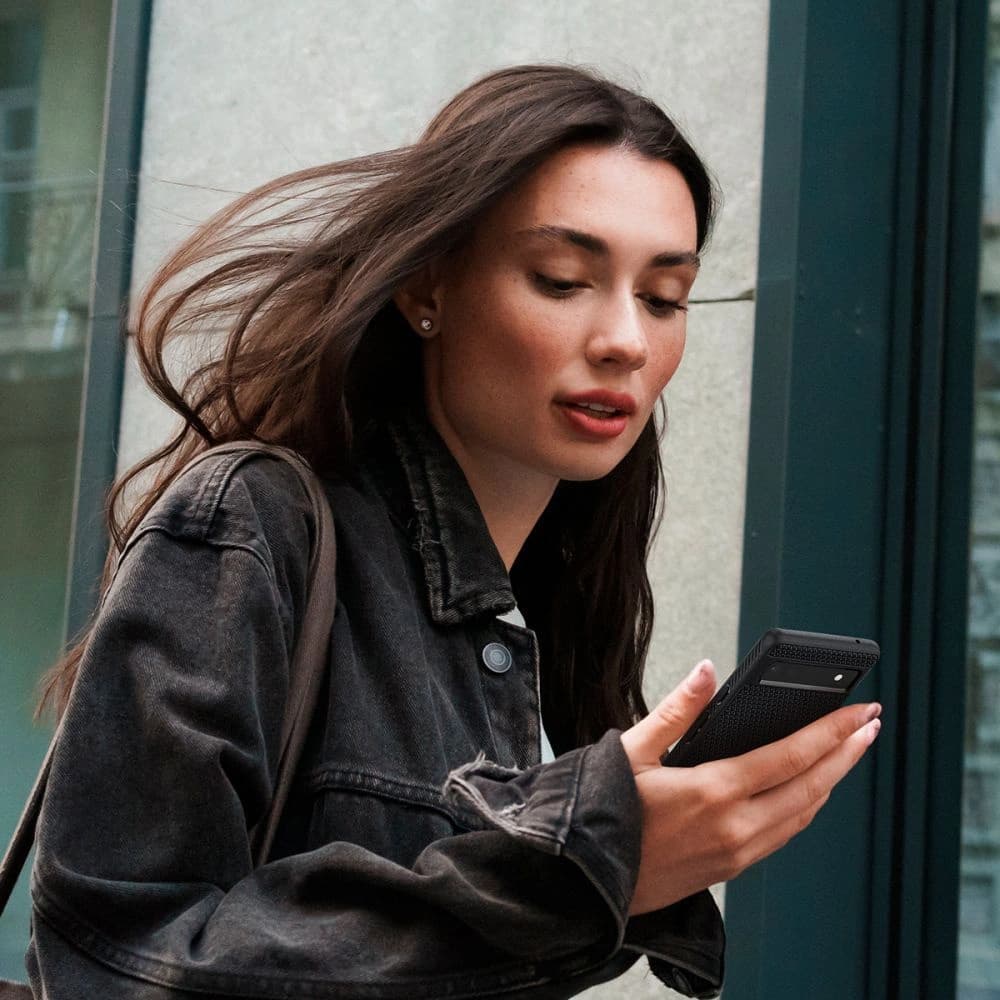 Case Spigen Liquid Air Google Pixel 6a Matt Schwarz - 9