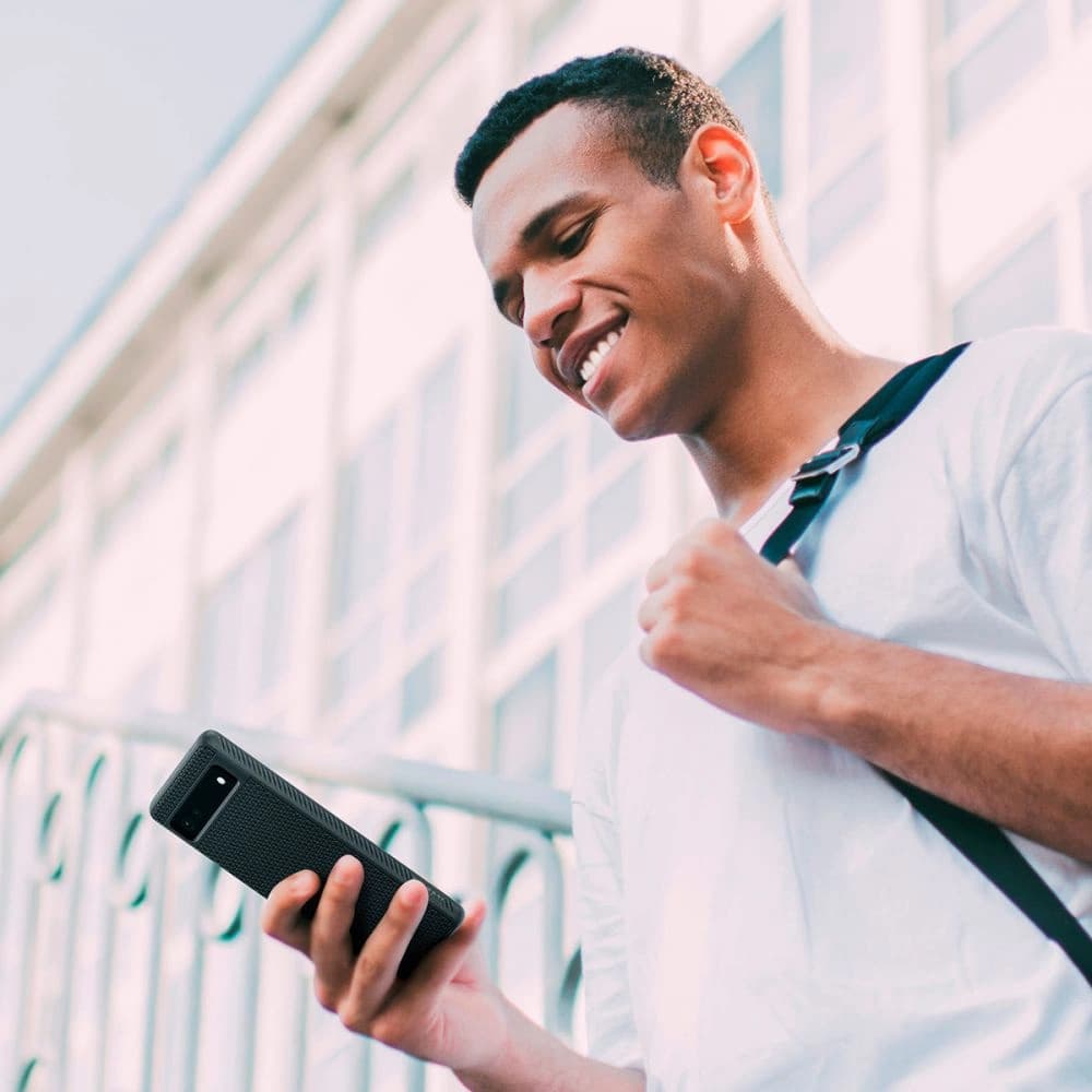 Case Spigen Liquid Air Google Pixel 6a Matt Schwarz - 12