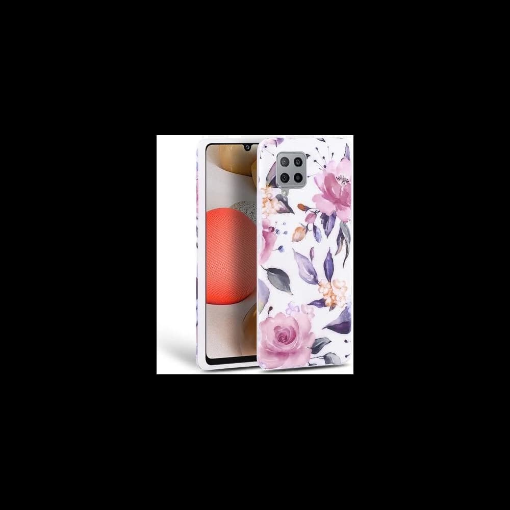 Etui Tech-Protect Floral Samsung Galaxy A42 5G Bílá - 1