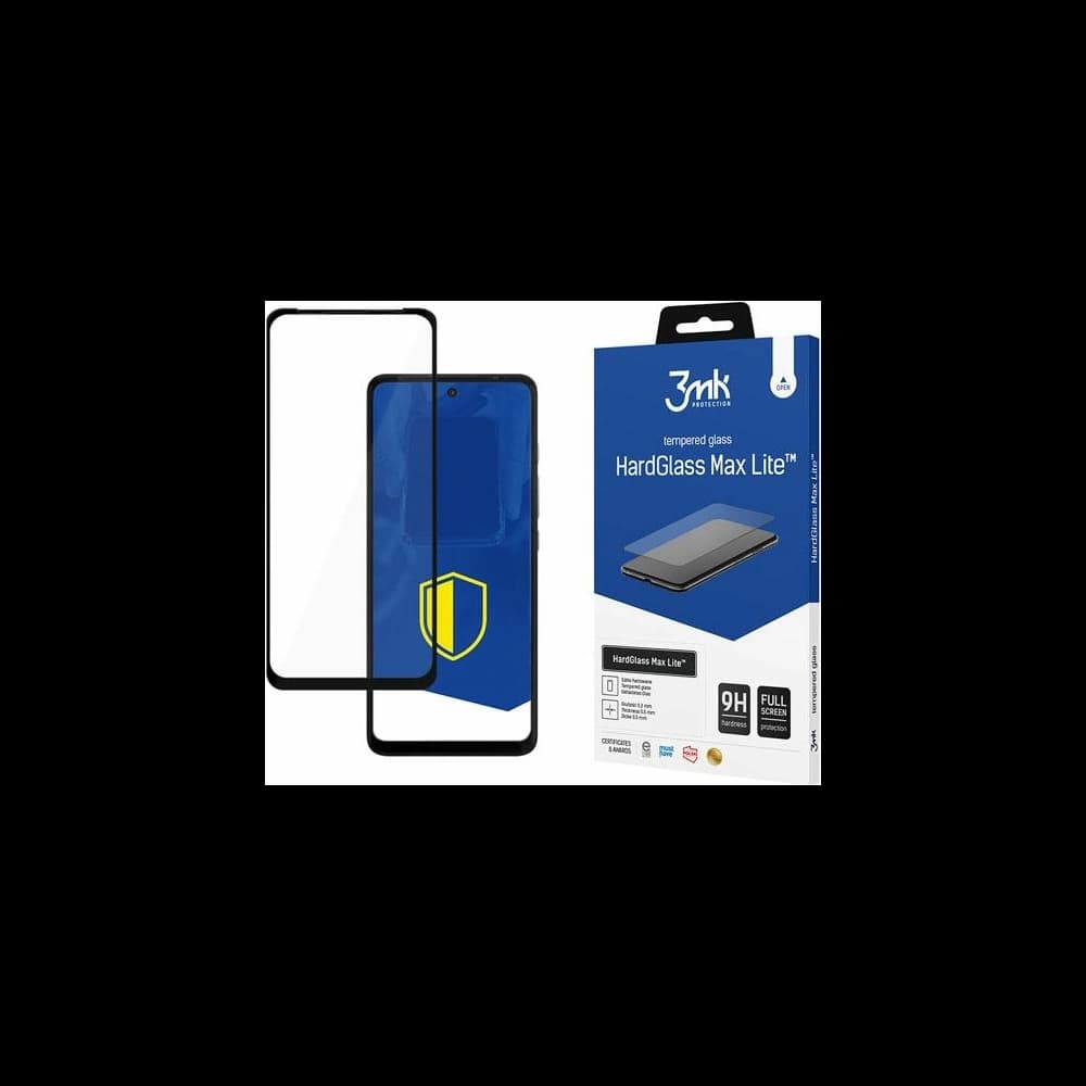 Sticlă securizată 3MK HardGlass Max Lite Motorola Moto G60/G60s neagră - 1