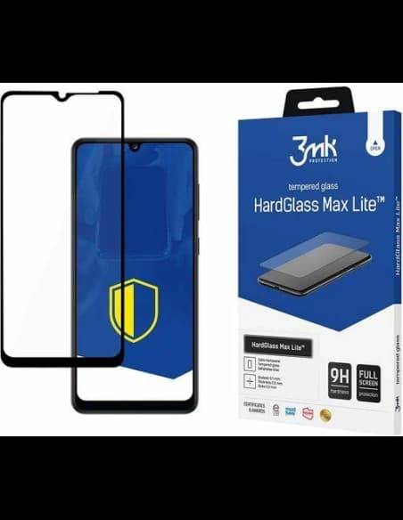 Gehärtetes Glas 3MK HardGlass Max Lite Samsung Galaxy A12/A32 schwarz