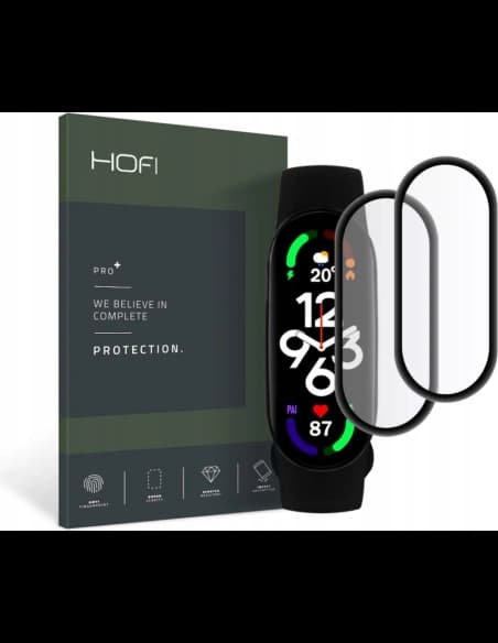 Sticlă hibridă Hofi Hybrid Pro+ Xiaomi Mi Band 7 Black [2 PACK]