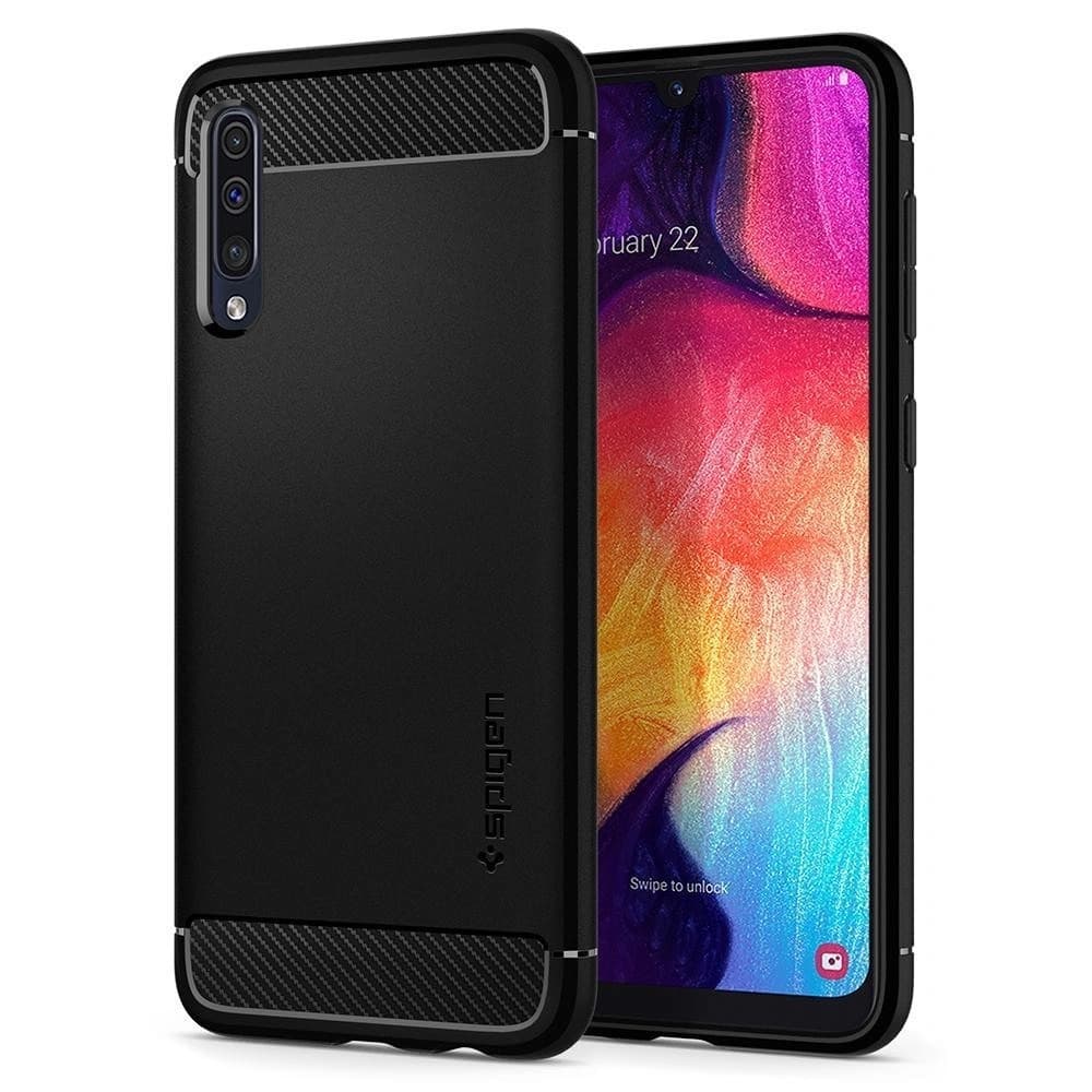 Spigen Samsung Carcasă Rugged Armor Galaxy A30s/A50/A50s Negru