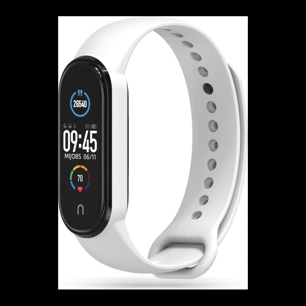 Tech-Protect Iconband Xiaomi Mi Band 5/6/6 NFC/7 White - 1