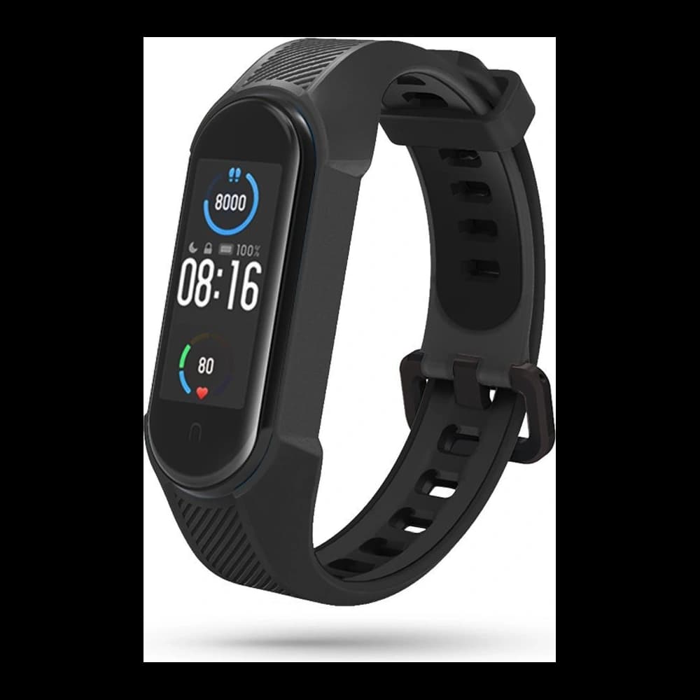 Tech-Protect Armour Xiaomi Mi Band 5/6/6 NFC/7 Black - 1