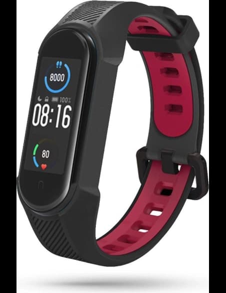 Tech-Protect Armour Xiaomi Mi Band 5/6/6 NFC/7 Black Red