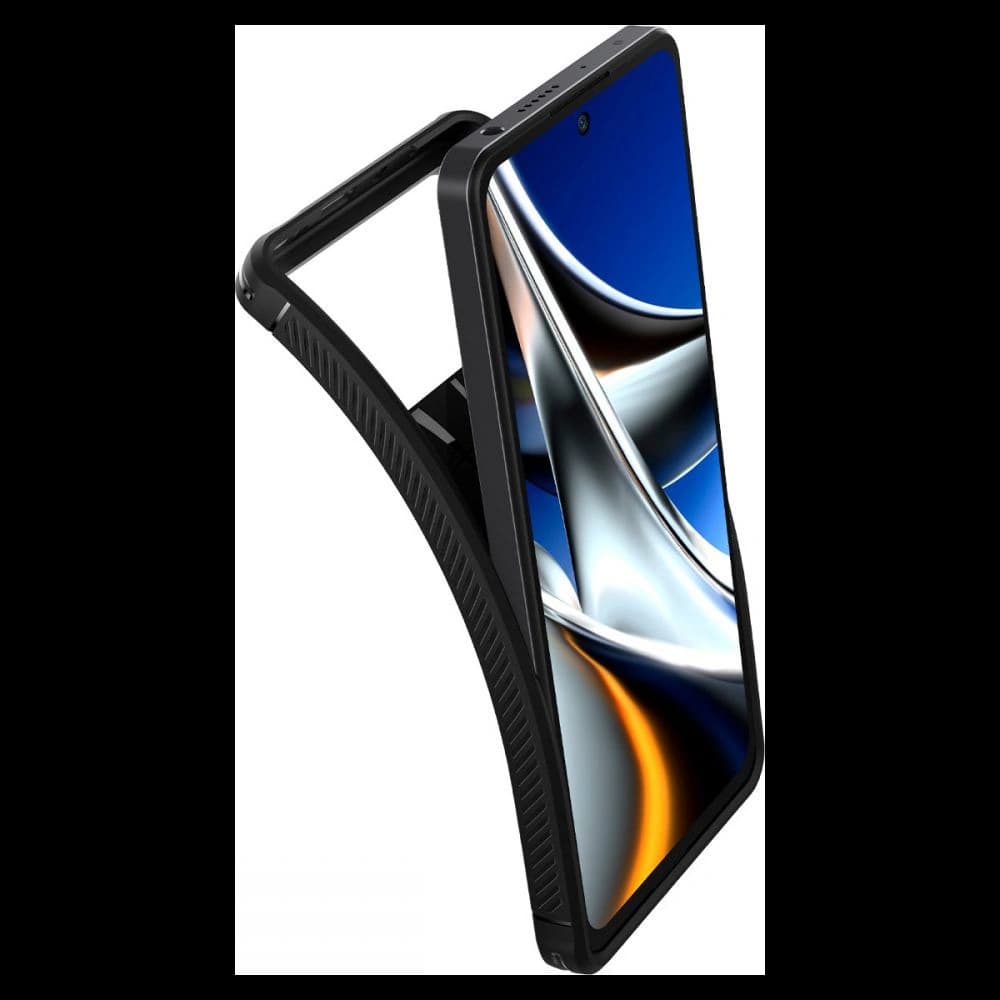 Etui Spigen Rugged Armor POCO X4 Pro 5G Matná Černá - 5