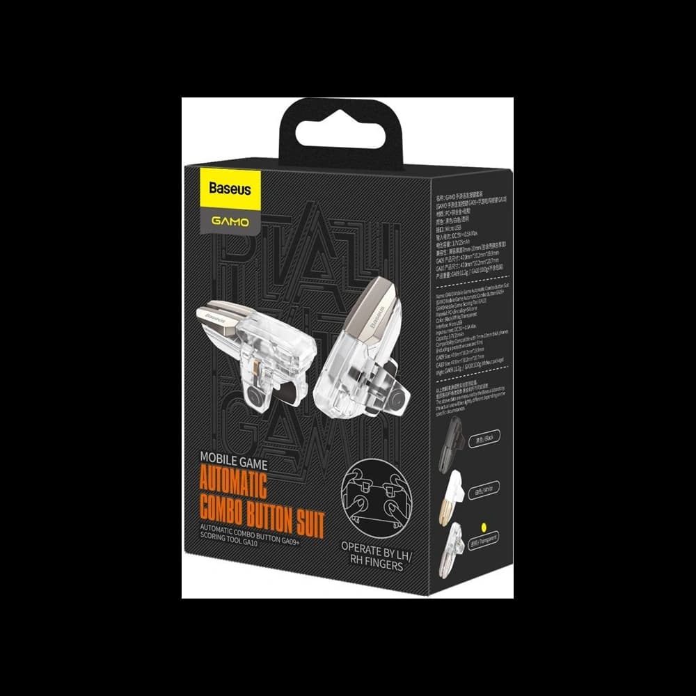 Játékos gombok Baseus GAMO GA10 telefonhoz pad gamepad joystick átlátszó - 5