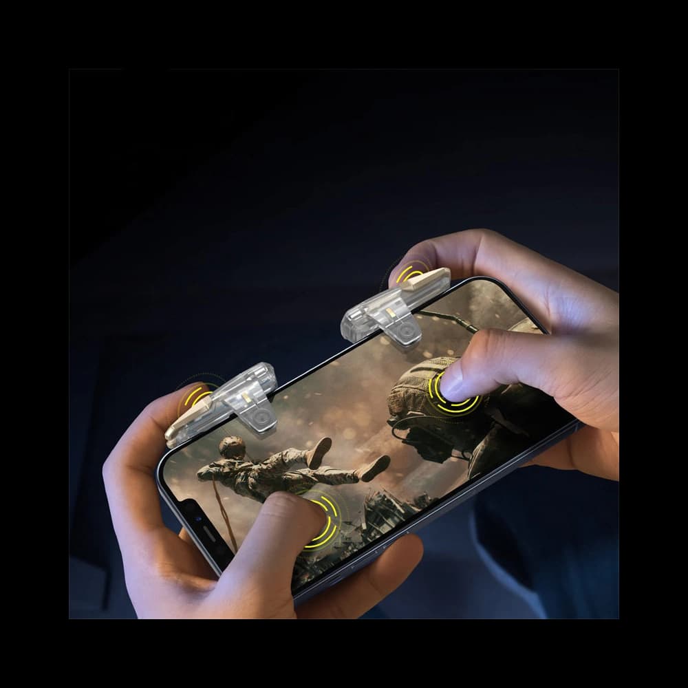 Játékos gombok Baseus GAMO GA10 telefonhoz pad gamepad joystick átlátszó - 7