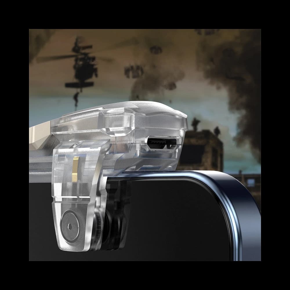 Játékos gombok Baseus GAMO GA10 telefonhoz pad gamepad joystick átlátszó - 10