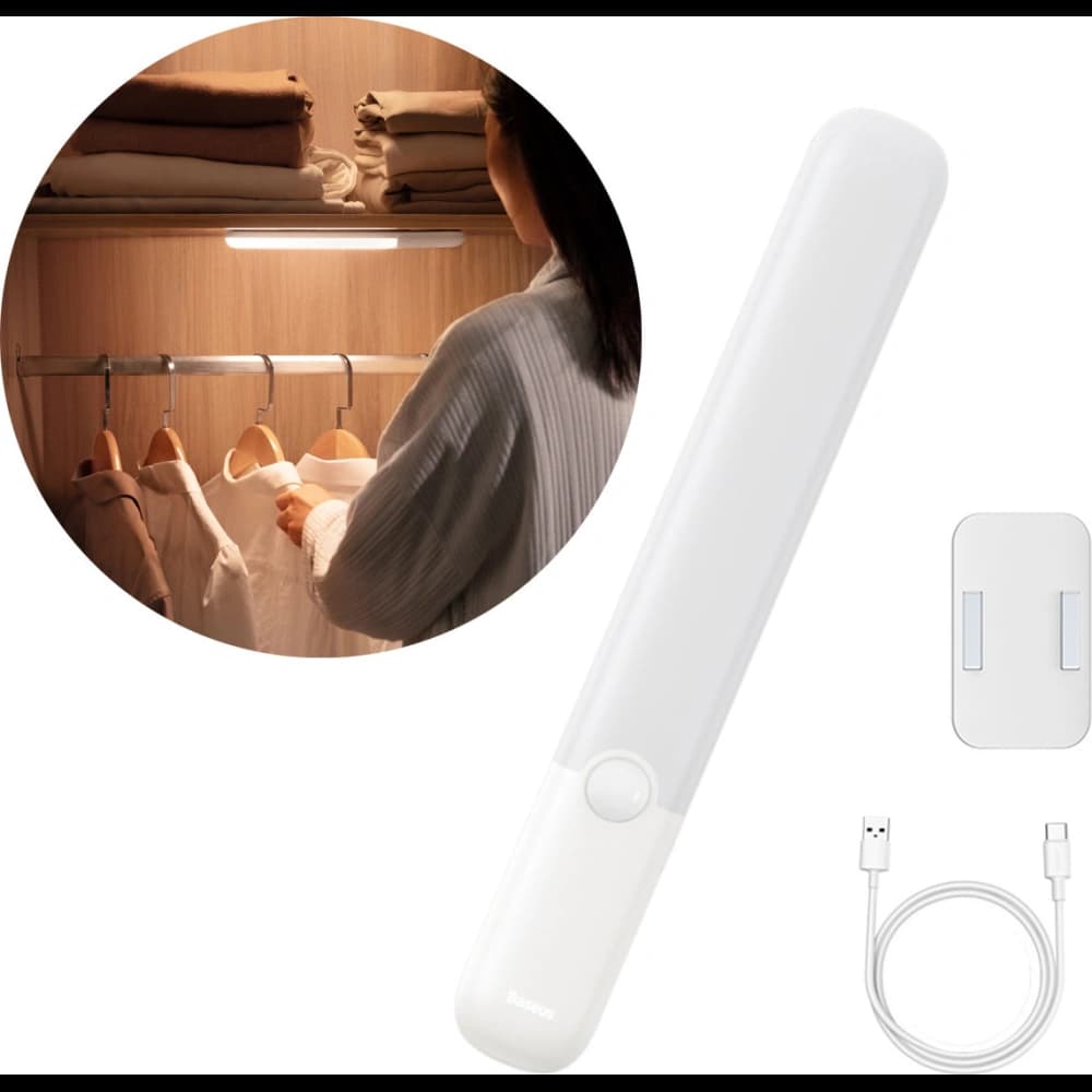 Lampă pentru dulap Baseus Sunshine Series cu senzor de mișcare PIR 1200mAh albă - 7