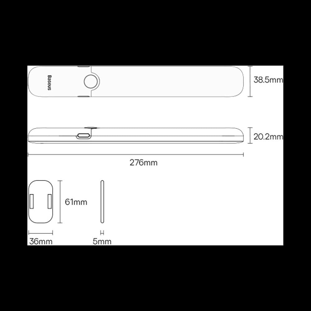 Lampă pentru dulap Baseus Sunshine Series cu senzor de mișcare PIR 1200mAh albă - 23