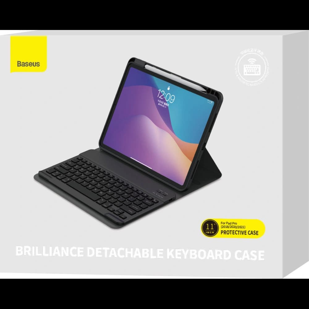 Hülle mit Tastatur Baseus Brilliance Apple iPad Pro 11 2018/2020/2021 (1., 2. und 3. Generation) schwarz - 5