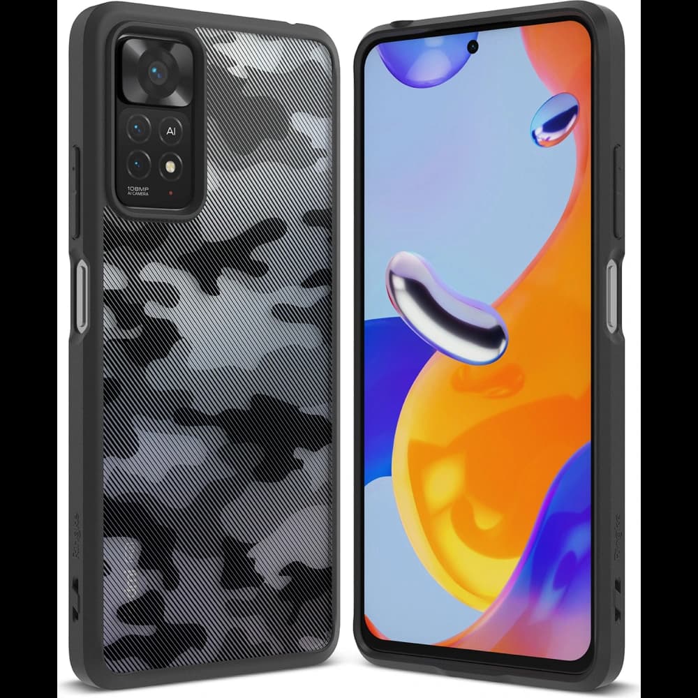 Case Ringke Fusion Redmi Note 11 Pro/11E Pro Camo (Moro) Schwarz - 1
