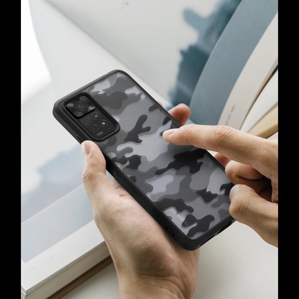 Case Ringke Fusion Redmi Note 11 Pro/11E Pro Camo (Moro) Schwarz - 4