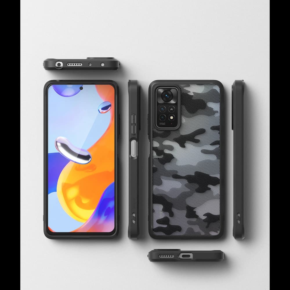 Case Ringke Fusion Redmi Note 11 Pro/11E Pro Camo (Moro) Schwarz - 7